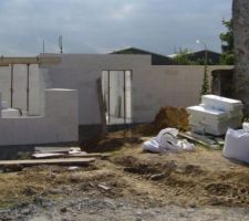 Rez de chaussée en béton cellulaire