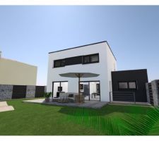 A fait mumuse avec un logiciel de 3d
ce que ca devrait donner vue du "jardin"