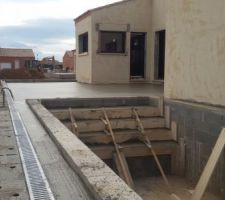 Vue d'ensemble arrière maison