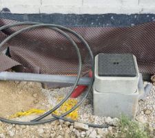 Regard et tuyauterie gaz