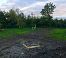 Implantation de la maison, chaises positionnées
