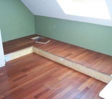 Parquet de la salle de bain.