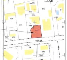 Emplacement au cadastre