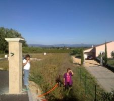 Vue de l'entée du lotissement.