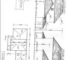 Plan de la maison vu des côtés