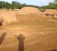 Le terrassement qui prend forme