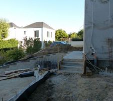 Fabrication des marches en bout de balcon