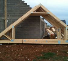 Livraison de la charpente