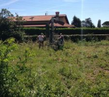 Etude du sol sur 3 points du terrain