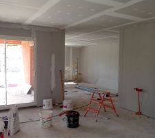 L'intérieur prend vraiment forme