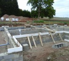 Pose des planelles de rives