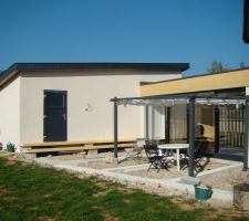 La terrasse ou plutôt le chantier