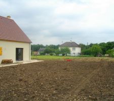 Terrain remis en place après enlèvement des terres.