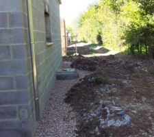 Drain autour du vide sanitaire