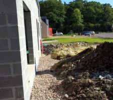 Drain autour du vide sanitaire