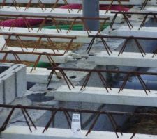Mise en place des poutrelles
