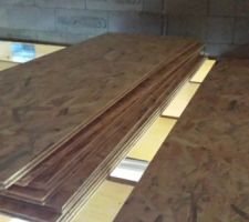 Dalles OSB3 22mm pour plancher combles garage.