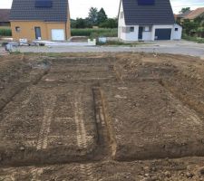 Terrassement pour les fondations