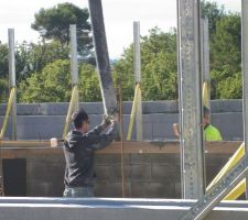 Coulage des bloc BIPLAN vide sanitaire