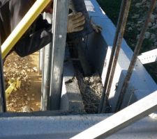 Coulage des bloc BIPLAN vide sanitaire