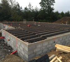 Plancher terminé, prêt à être coulé !