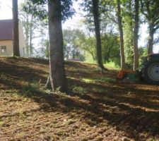 En une matinée :  1er passage du rotavator