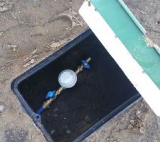 Compteur eau en place !