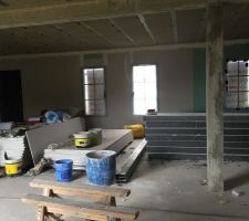 Vue depuis la baie vitrée... C'est le chantier ?