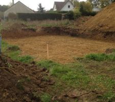 Le début du terrassement