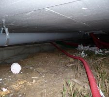 Photo sous le dessous vide sanitaire