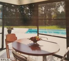Perspective piscine vue de la suite parentle