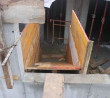 Coffrage de l'escalier
