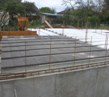 Hourdis pour la dalle de la terrasse