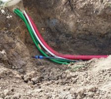 12/10/15 : intervention terrassier ABS (remblais,raccordements)