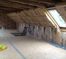 Nouveau plancher plus isolation dans les combles