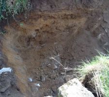 Terrassement pour la pompe de relevage