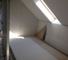 Creation de 4 chambres, d un sde et d'un wc dans les combles, passage d'une gaine de distribution d'air chaud