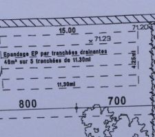 13/10/15 : exit le puisard nous aurons finalement des tranchées d'épandage.