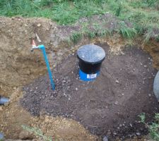 Pose du compteur d'eau et du robinet de chantier