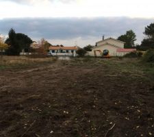 2ième jour de terrassement, fin du terrassement