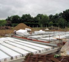 Mise en place du plancher RDC.