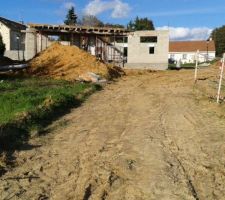 Vue du sud en bout du terrain