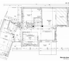 Plan du rez-de-chaussée revu suite refus PLU