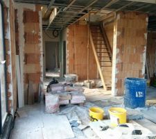 Preparation Pl&acirc;tre projet&eacute;e