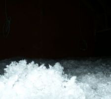 38,5 cm de laine de verre soufflée avec lambda de 0,045