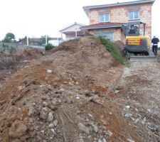 Décapage chemin après travaux