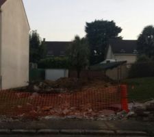 1er jour de terrassement.