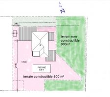 Implantation de la maison sur le terrain