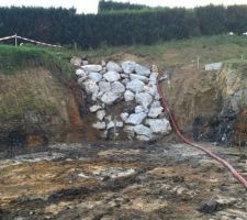 Empierrememt pour stabilisation du talus