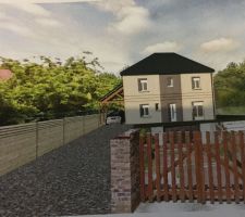 Maison positionnée en 3D